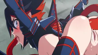 Anime girl superhero chick penetrated by tentacles