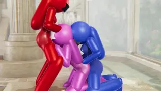 Among us Futanari Double Penetration for Pink.