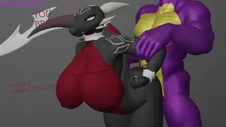 Intense Spyro Pounding Corrupted Cynder