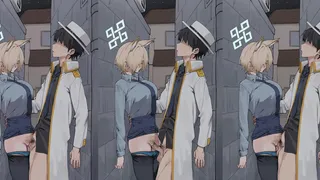 Blue Archive Kanna Scena nel vicolo