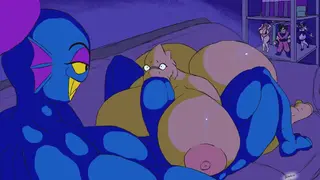 Undyne Enjoys Hot Movie Nights With Alphys