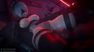 2B Incontro con il Lupo Mannaro NieR Automata