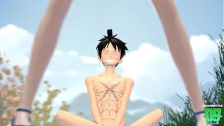 Луффи и Нами накаляют ночи Вано – One Piece Hentai Fantasy