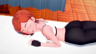 Hot Gwen visita l'infermeria in tenuta sportiva per un divertimento cartoon senza censure
