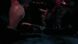 The Borders of the Tomb Raider (complete) - Lara Croft gets impaled by huge troll cocks