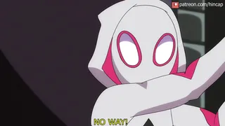 Venom tongue fucks Gwen's asshole and eats her