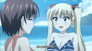 Demon Father Refresh 2 - Busty daughter gives a boobjob on the beach