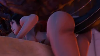 Hell's Sentence - Captured human slave pounded by giant demon cock