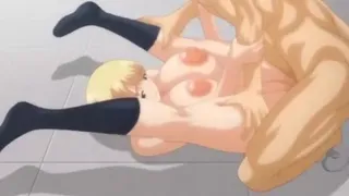 First Married Woman 4 - Slutty hentai schoolgirl fucks virgin student on school roof