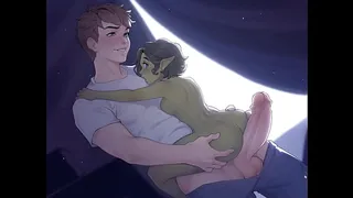 Tiny princess gets huge cock pleasures in another world harem scene