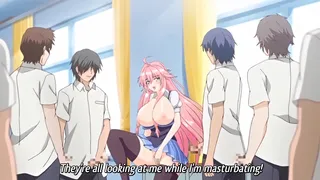 Hypnosis Class 1 - Anime schoolgirls lose their minds and start masturbating in classroom