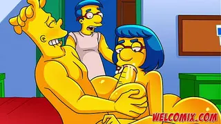 Barty fucking his friend's StepMother - The Simptoons Simpsons porn