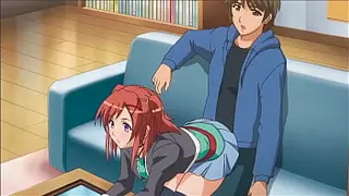 Step Brother’s Dick Stands Tall as Step Sister Grinds on Him - Hentai [Subtitled]