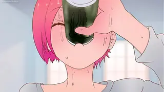 Dopo gli energy drink, la ragazza ha abbastanza forza per almeno cinque uomini Σ( °Д °;) Hentai -