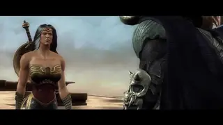 Wonder Woman cavalca il grosso cazzo di Ares in un'azione anime BDSM 3D hardcore