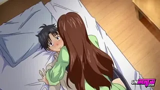 의붓누나가 18세 의붓남동생을 거칠게 다루는 음란한 Hentai 액션