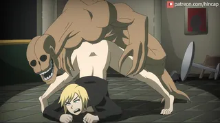 Parasite Eve The stranger - وحش Futa يهاجم بعضو ذكري أرجواني ضخم