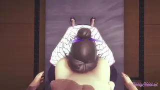 Shinobu Kocho from Kimetsu no Yaiba Takes Dick for POV 3D Hentai Creampie