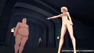 금발 미소녀가 교관에게 서큐버스 아카데미 입학을 제안하다