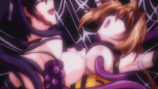 Beat Blades Haruko 3 - Futa con tentacoli scopa ragazza ninja legata