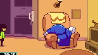 휴식 중인 Toriel Deltarune Pixzapix