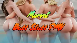 Hot Marvel Butt Slut PMV