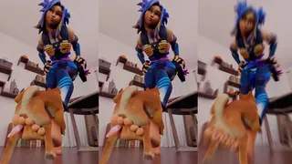 Studentessa Futanari al neon e tentacoli Ecchi