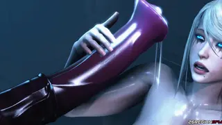 Samus Aran gangbang con mostri alieni dai cazzi enormi