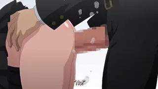 Dünner angeketteter Teenager Hentai, Jungfräulichkeit unter Wasser zerstört