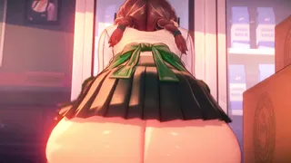 3D Animation Ass Creampie Dirty Talk Jiggle Reverse Cowgirl Small Cock Thick