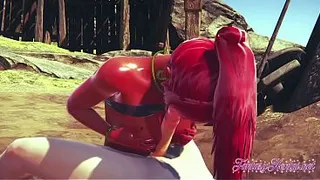 Zelda Hentai 3D - فتاة Gerudo تتعرض للجنس في الصحراء - أنمي مانغا ألعاب يابانية إباحية