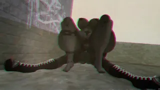 Found Footage - Smiler Gal with "small" catboy