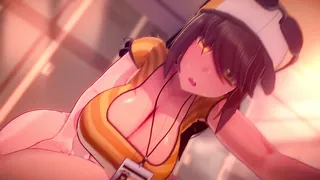 Animazione Hentai tette grandi cavalcata cosce spesse
