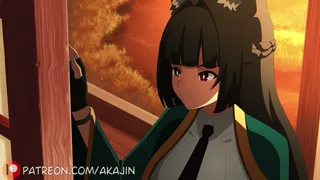 La sessione di allenamento personale della dispettosa Miyabi
