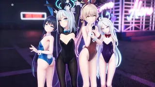 【BA】Rollin' shiroko x kisaki x hifumi x hina