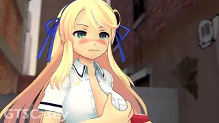 Murid nakal Hibari & Kat dalam Kontes Pertumbuhan Futanari Tentacle Ecchi