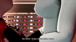 Violet und Helen Parr Umkleidekabinen-Szene (Niisath) mit französischen Untertiteln