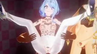 [Pubblico personalizzato] Genshin Impact Odette: Valzer della seduzione nera, avviso NTR! Odette