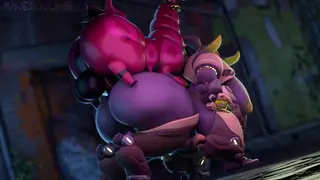 Scolipede Fucks Orisa Fat-Assed