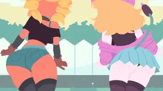 Hot Solar Flare and Cattail Dance