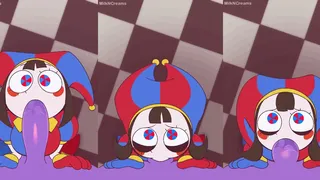 Pomni Giving a Blowjob