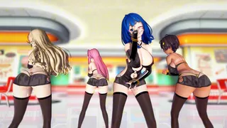 Hot Anime Dance: Yanami Anna, Yakishio Lemon, Himemiya Karen, Shikiya Yumeko