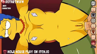 Marge Simpsons Bent Over Dripping Creampie - Hole House
