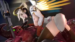 Overwatch Mercy Taming the Demon - Darsovin