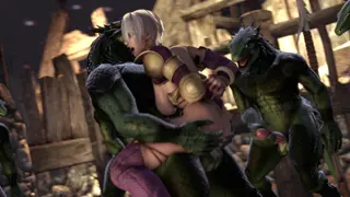 Lizardmen Waiting Their Turn To Fuck Ivy | KaminaKirei