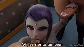 Raven Fucked by Futanari Sub Spanish