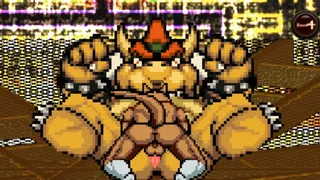 MUGEN Master Splinter X Bowser Koopa Battle