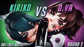 Kiriko vs D.Va in Intense BBC Fuck Battle