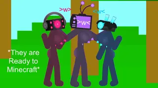 Minecraft Skibidi TV Woman, Speaker Woman & Camera Woman Toilet Encounter