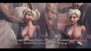 Mercy's Naughty Sauna Tentacle Ecchi Futanari student